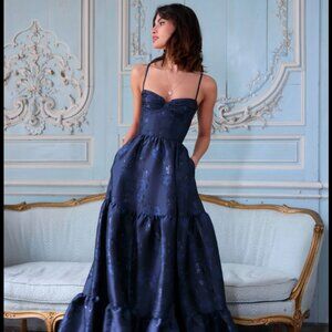 V. Chapman Navy Blue Wedding Dress